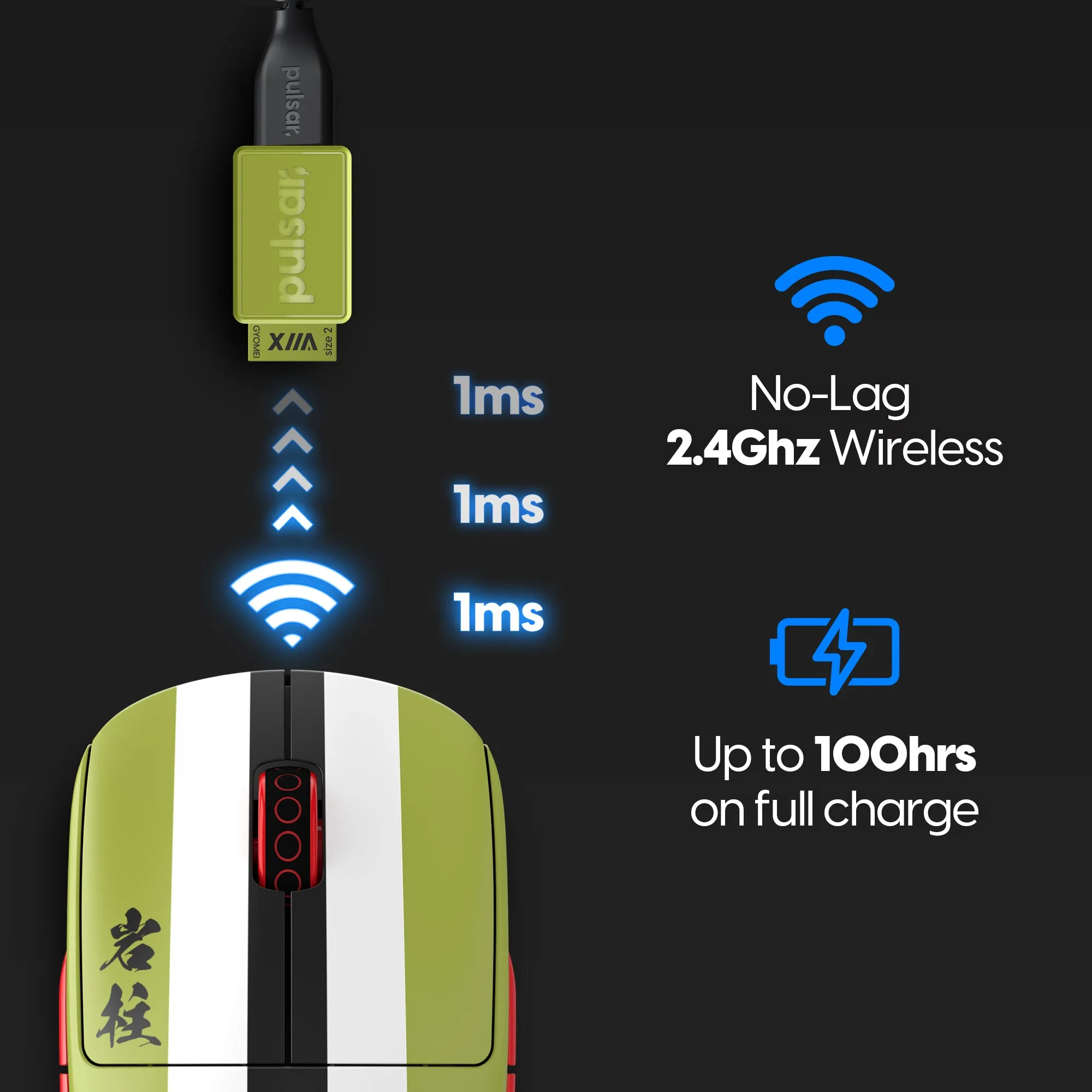 Pulsar X2A Wireless Gaming Mouse - Gyomei Limited Edition