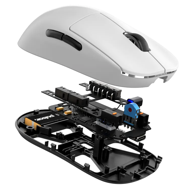 Pulsar X2A Wireless Gaming Mouse - White/black