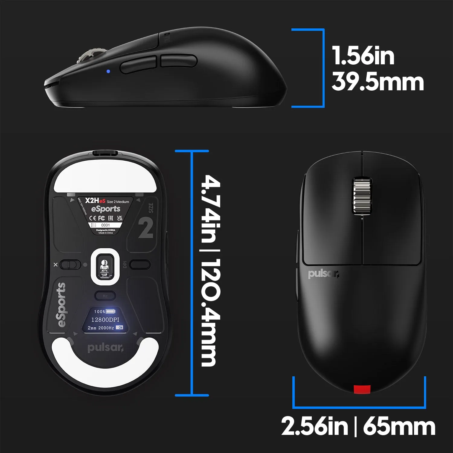 Pulsar X2H eS Wireless Gaming Mouse