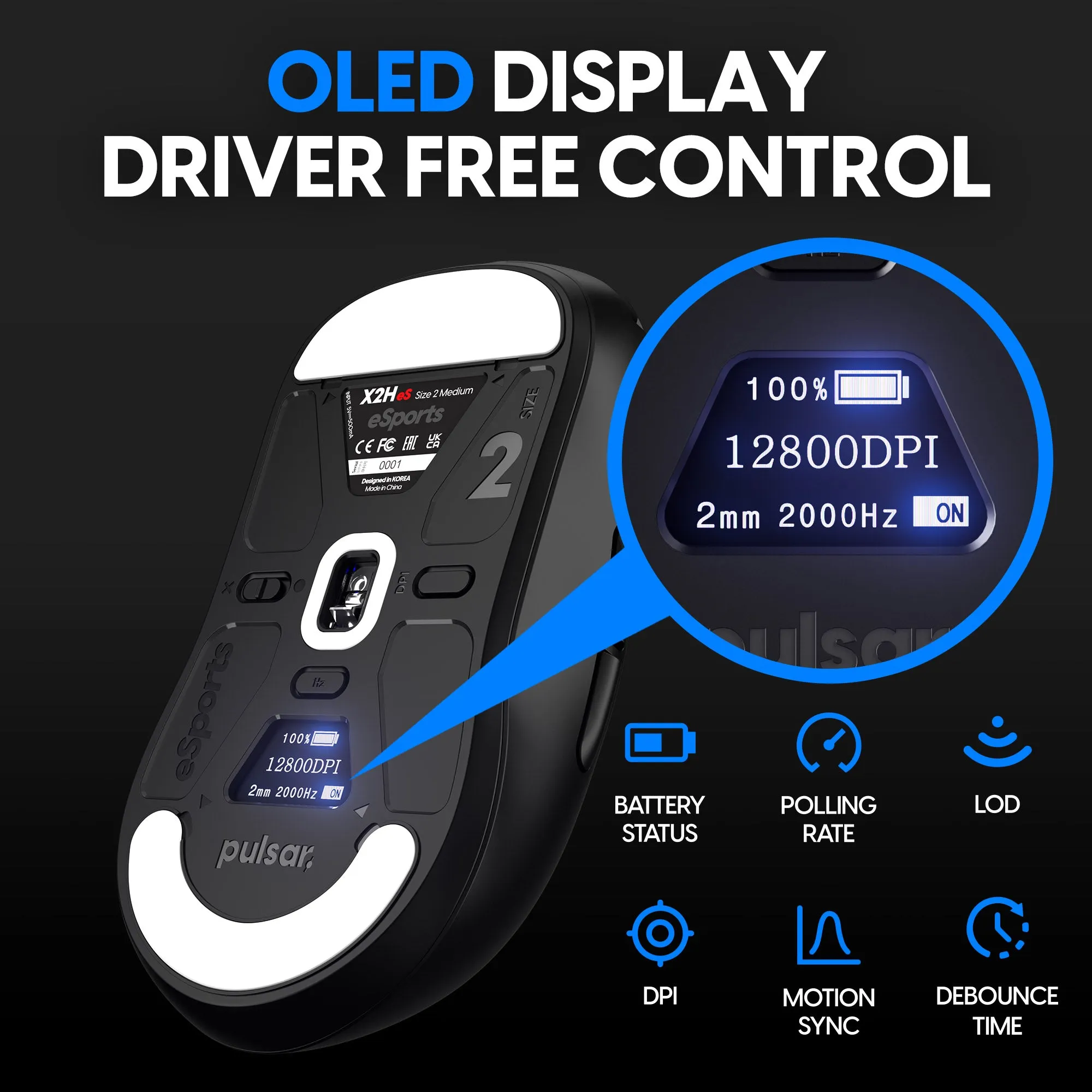 Pulsar X2H eS Wireless Gaming Mouse