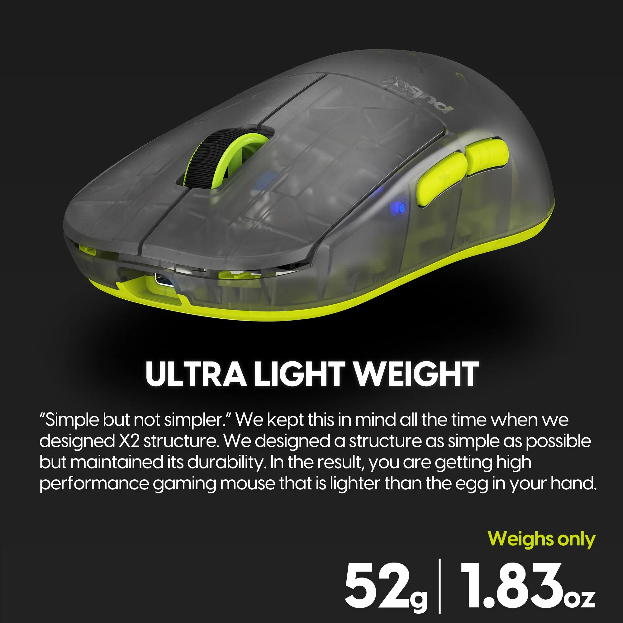 Pulsar X2H Mini Wireless Gaming Mouse - Acid Rewind (limited edition)