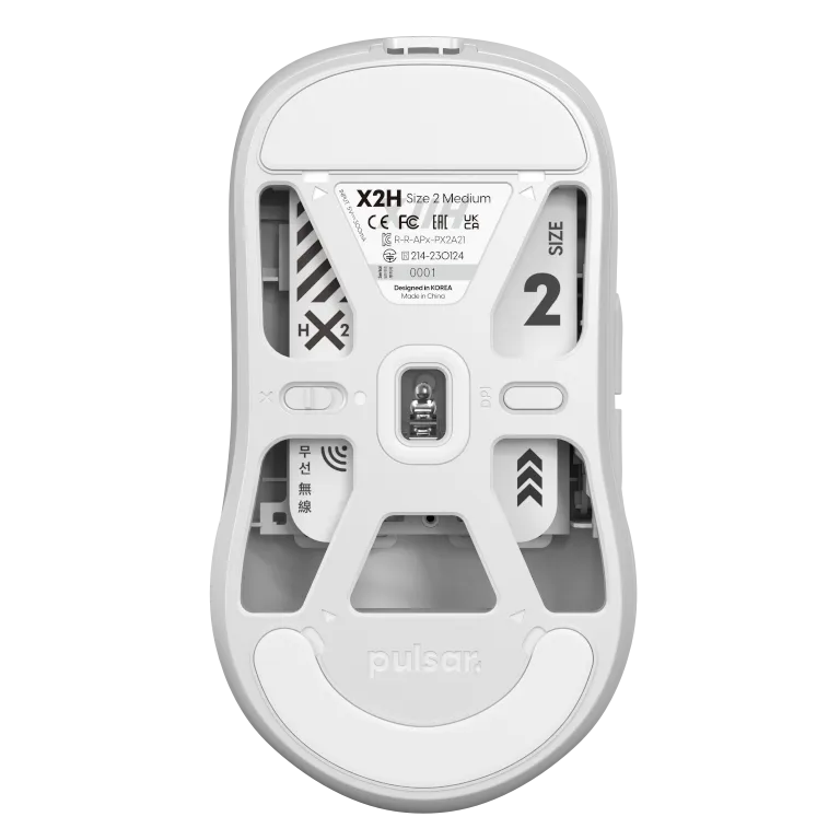 Pulsar X2H Wireless Gaming Mouse - White