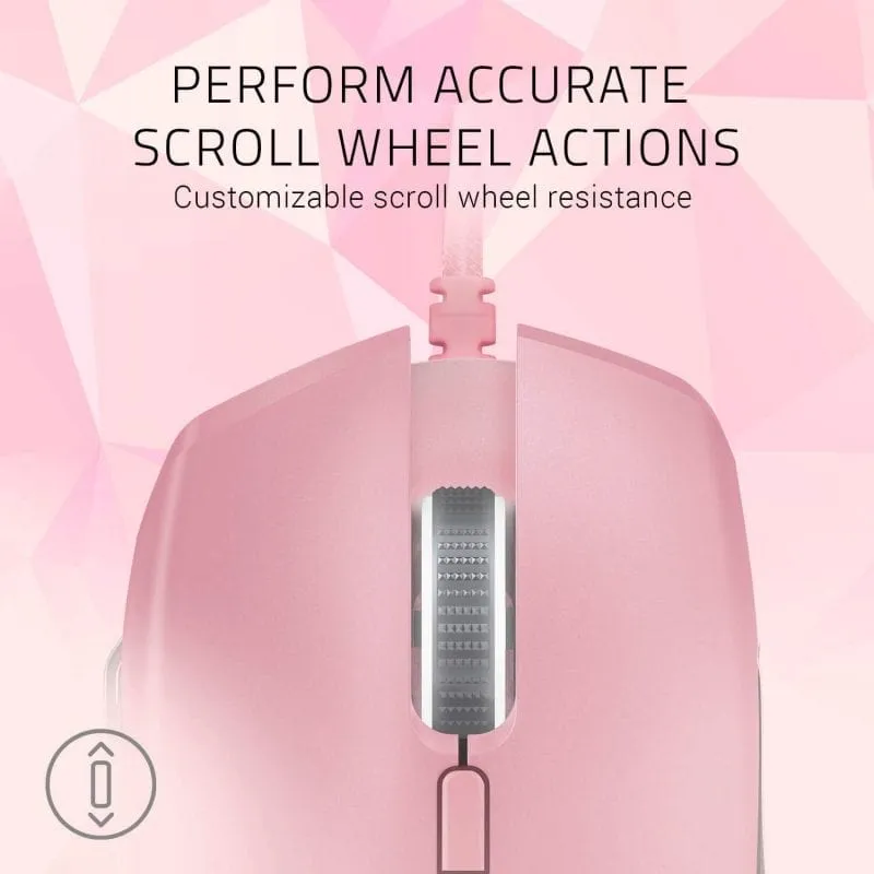 RAZER -  Basilisk Gaming Mouse – Quartz Pink