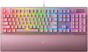Razer Keyboard BlackWidow V3 Mechanical Gaming Keyboard: Green Mechanical Switches - Tactile & Clicky - Chroma RGB Lighting - Compact Form Factor - Programmable Macro Functionality - Quartz