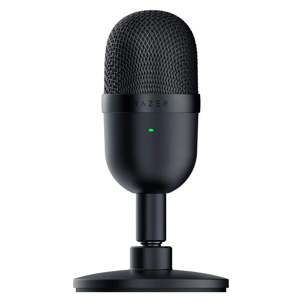 Razer Seiren Mini Microphone, Portable Ultra-Compact Condenser Mic, Black