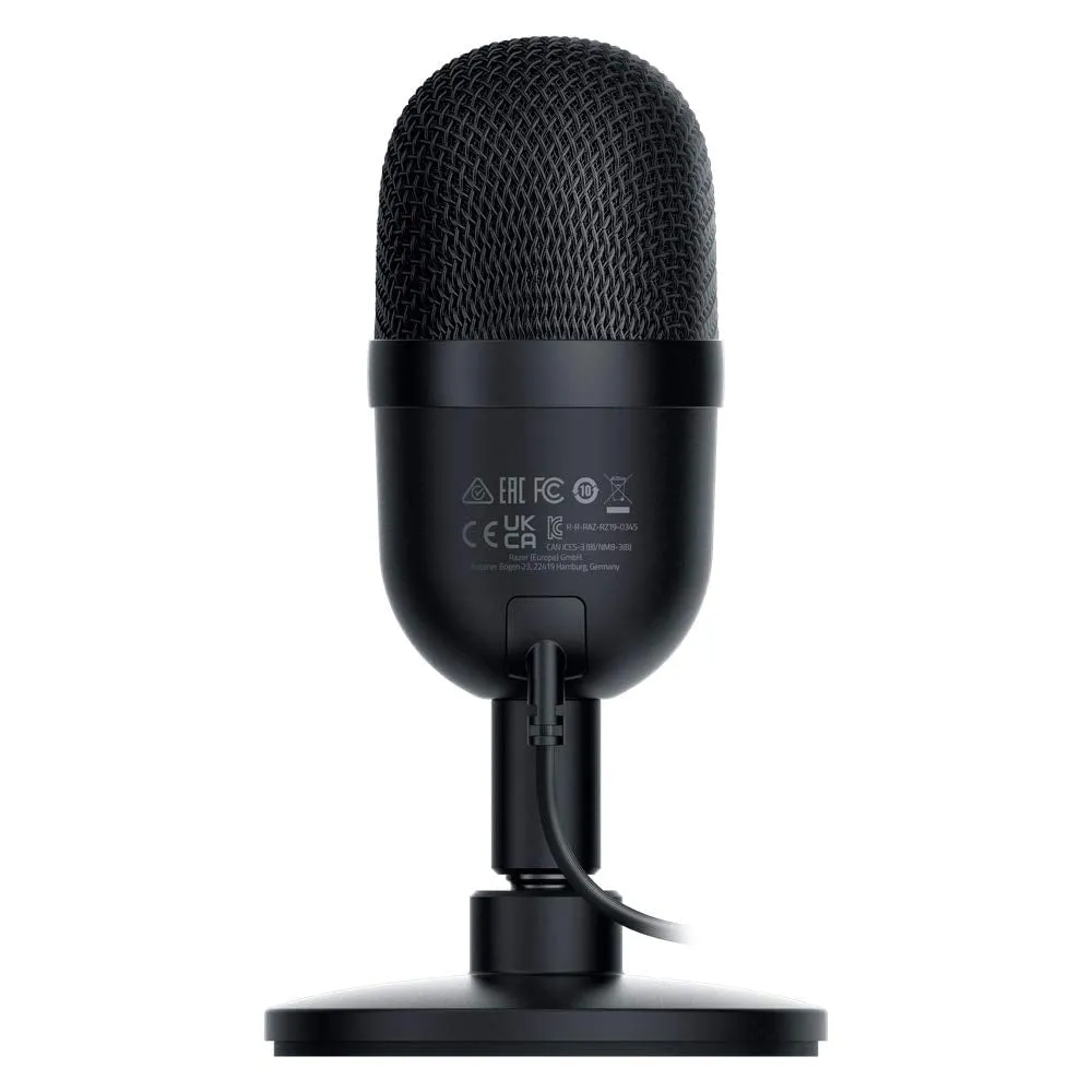Razer Seiren Mini Microphone, Portable Ultra-Compact Condenser Mic, Black