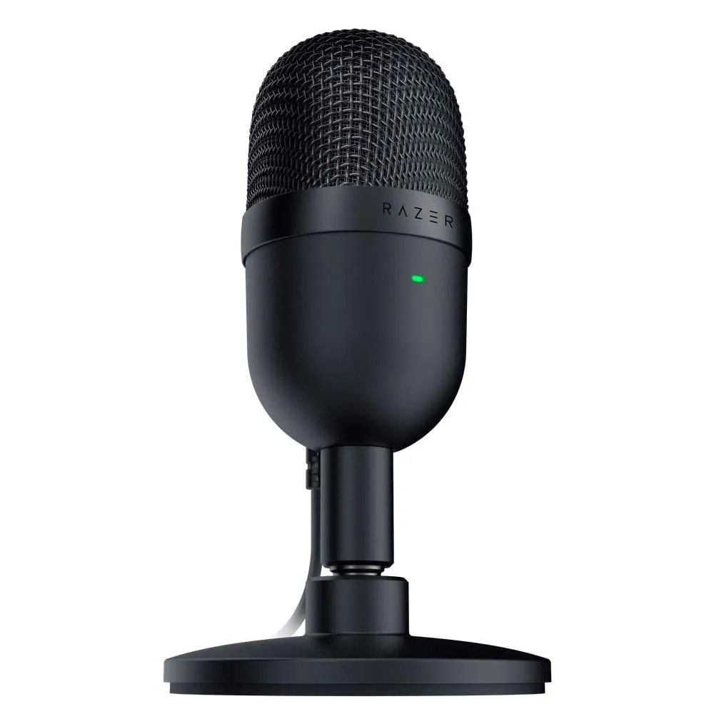 Razer Seiren Mini Microphone, Portable Ultra-Compact Condenser Mic, Black