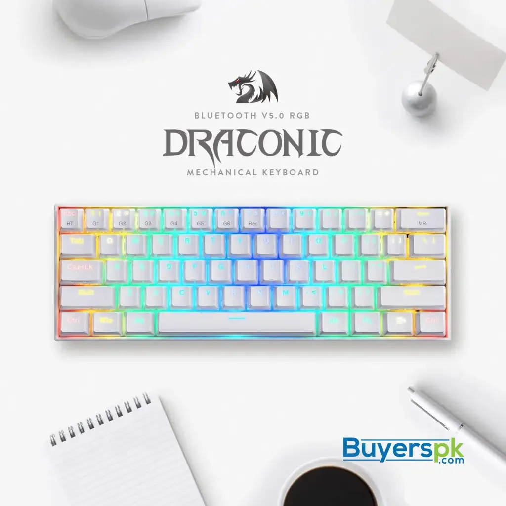 Redragon K530w Draconic Rgb Wireless Mechanical Keyboard White