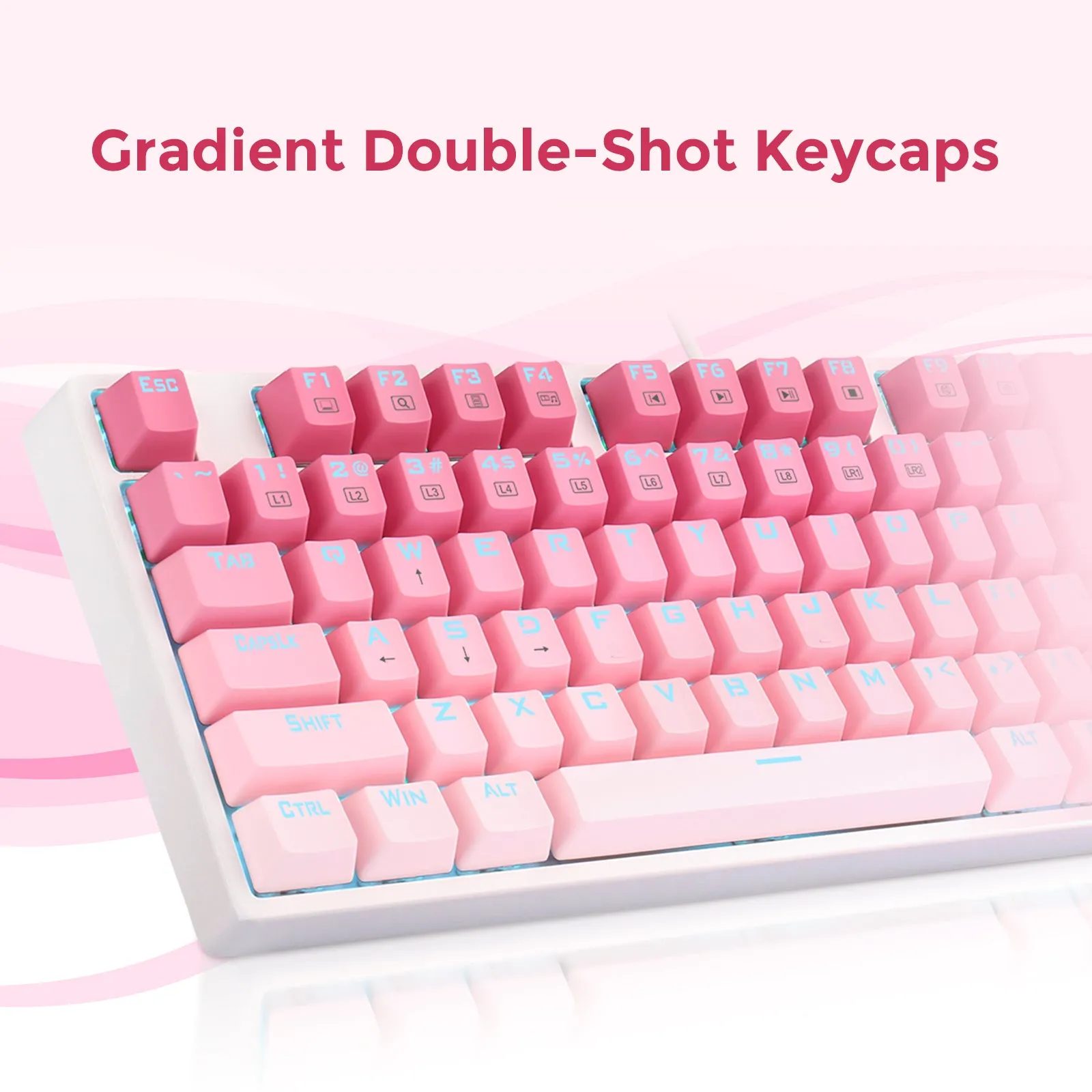 Redragon K576W-GP DAKSA TKL Wired Mechanical Keyboard