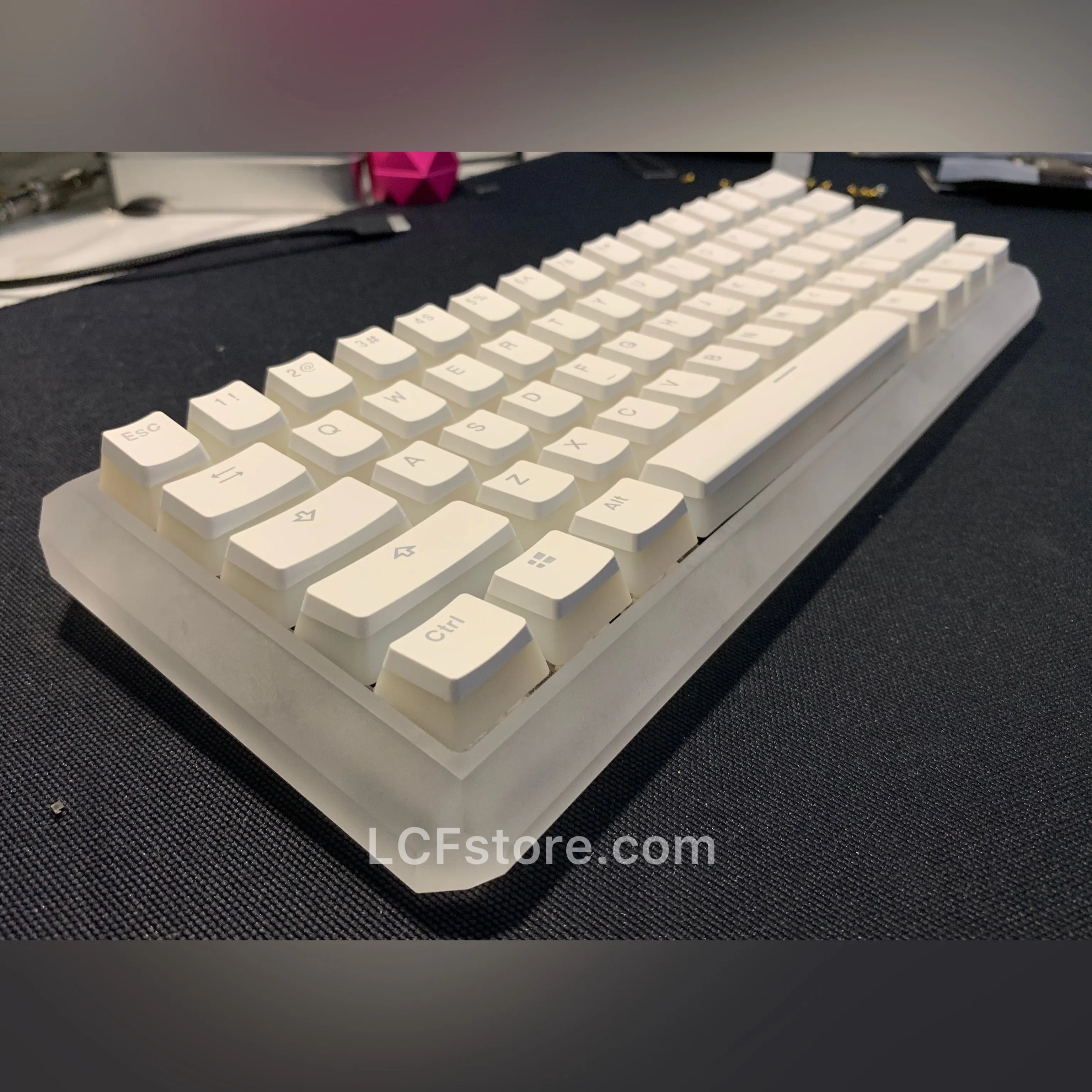 RGB Underglow White Custom Keyboard