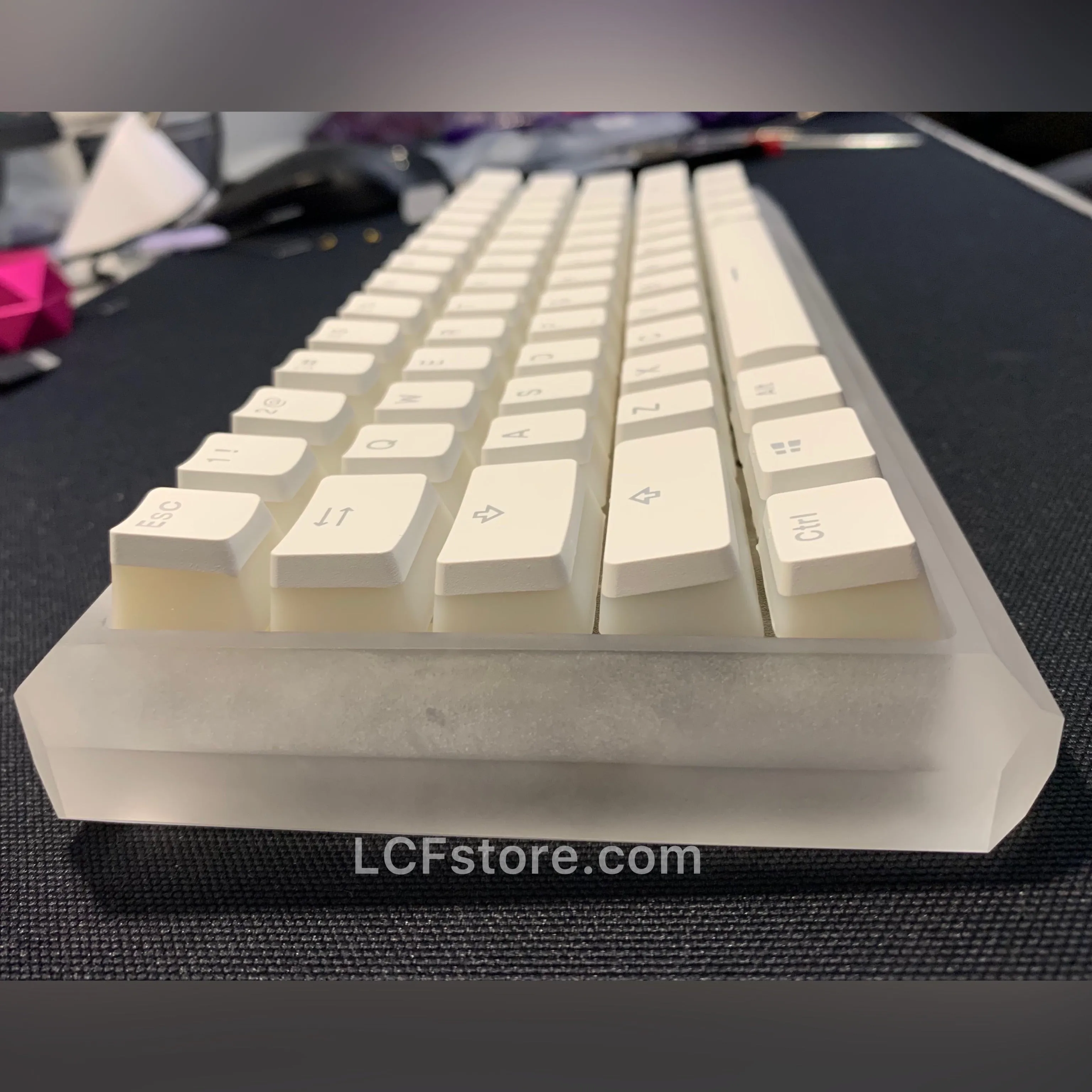 RGB Underglow White Custom Keyboard