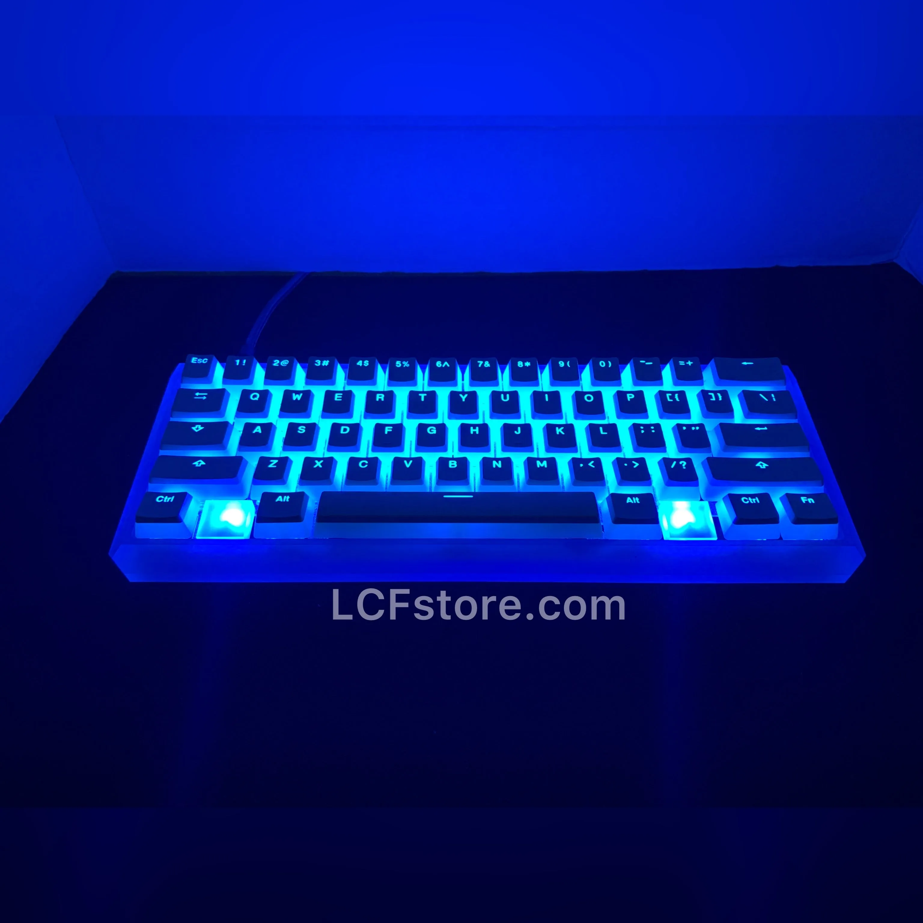 RGB Underglow White Custom Keyboard