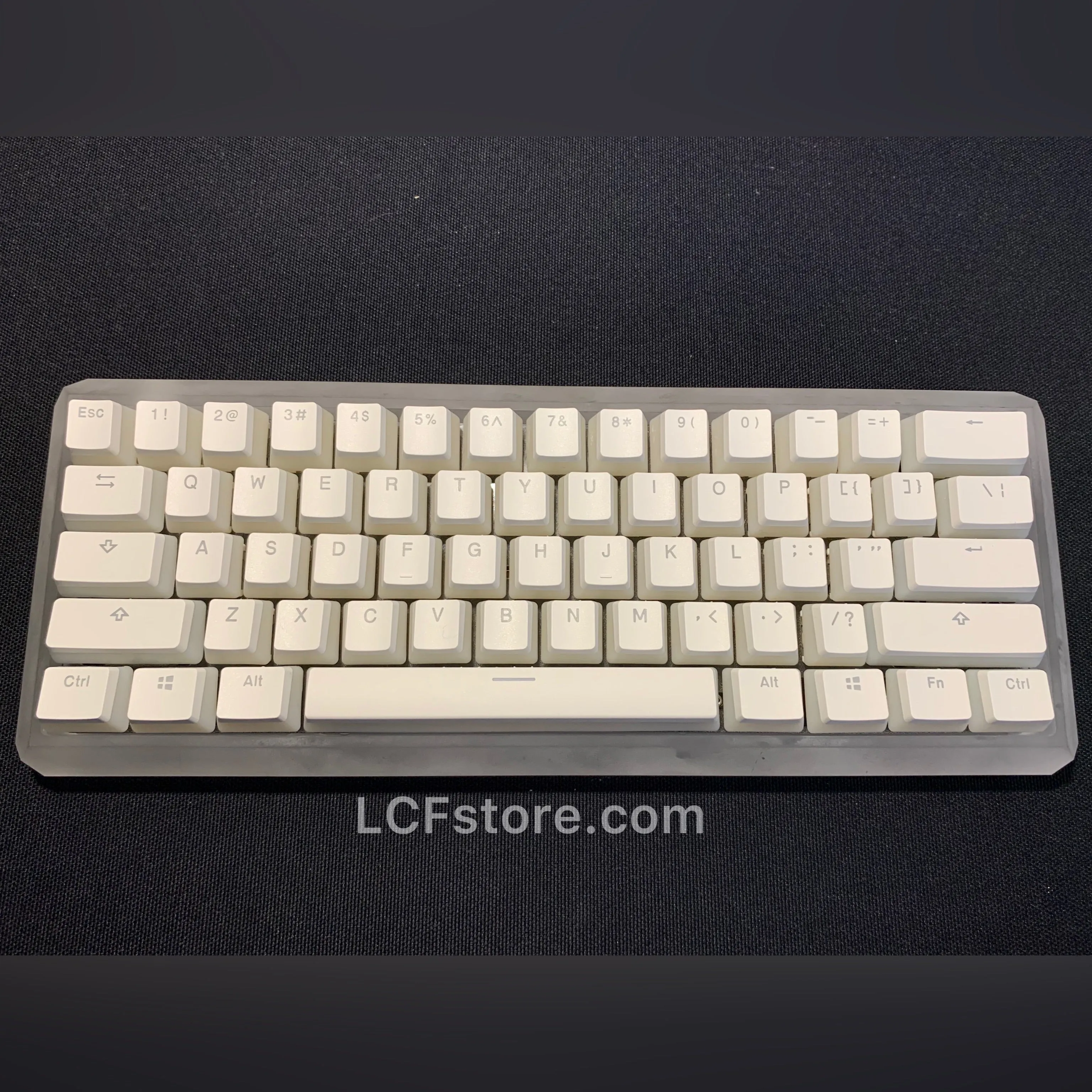 RGB Underglow White Custom Keyboard