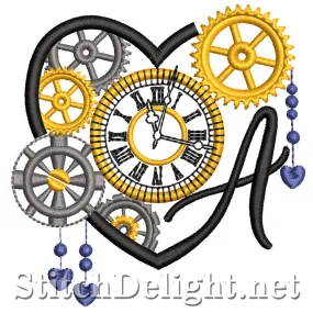 SDS1561 Steampunk Alpha Font A