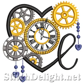 SDS1561 Steampunk Alpha Font C