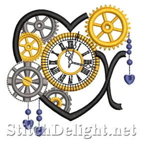 SDS1561 Steampunk Alpha Font X