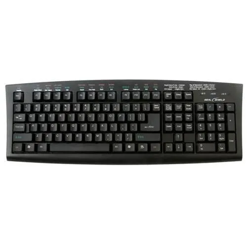 Seal Shield Silver Seal Washable Meditech Client-server Medical Grade Keyboard - Dishwasher