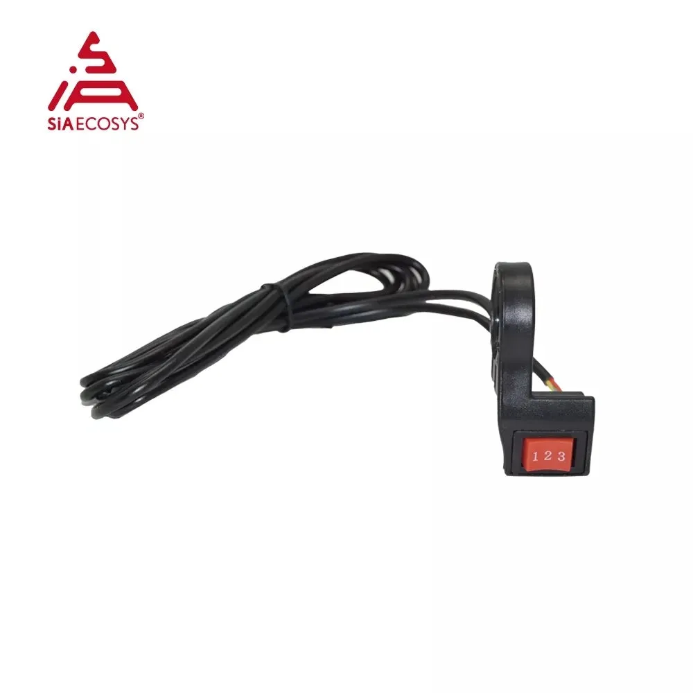SIAECOSYS Three Speed Switch Electric Bicycle Accessories 3 Gears Button E-bike Motor Scooter Handlebar Mounted Universal Button