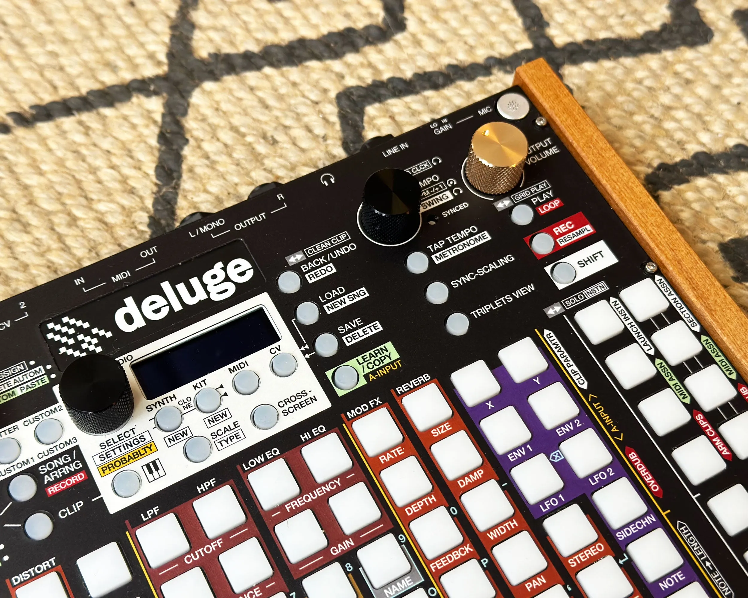 Synthstrom Deluge with Carry Case & Decksaver