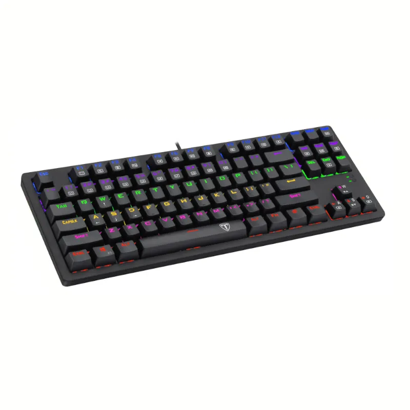 T-Dagger Bali Tenkeyless Rainbow Led Mechanical Gaming Keyboard - Black
