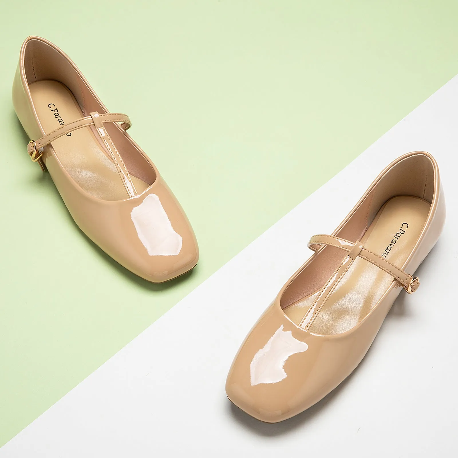 T-Strap Mary Jane (Clara) Beige