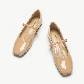 T-Strap Mary Jane (Clara) Beige