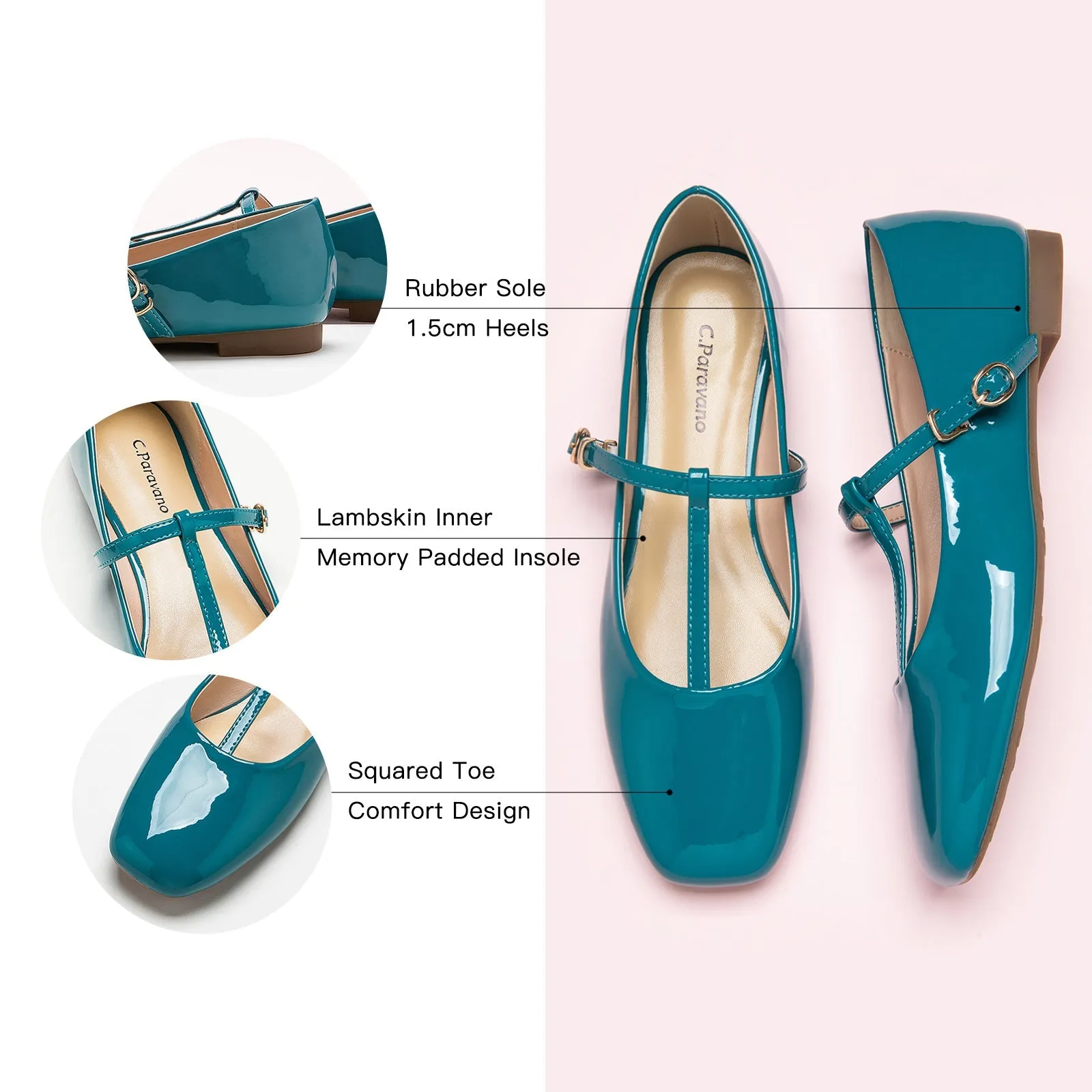 T-Strap Mary Jane (Clara) Blue