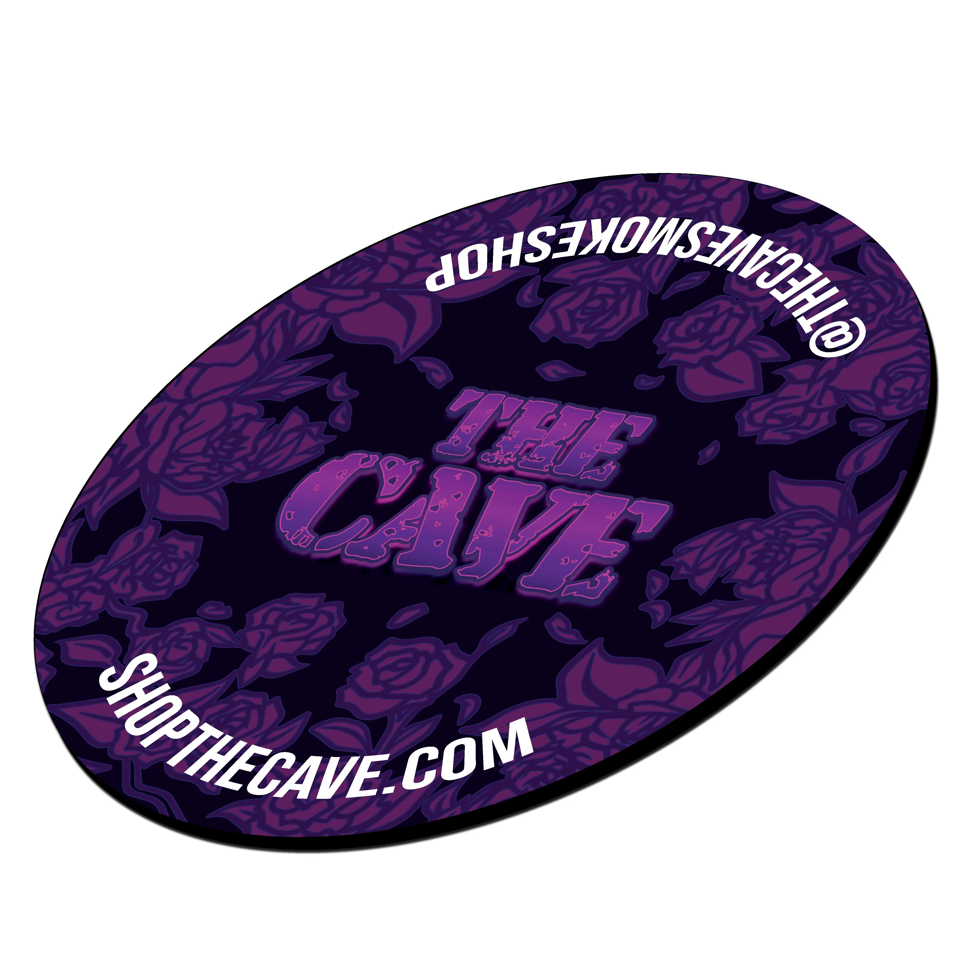 The Cave Smoke Shop - Landing Pad - Large Round - Black Rose