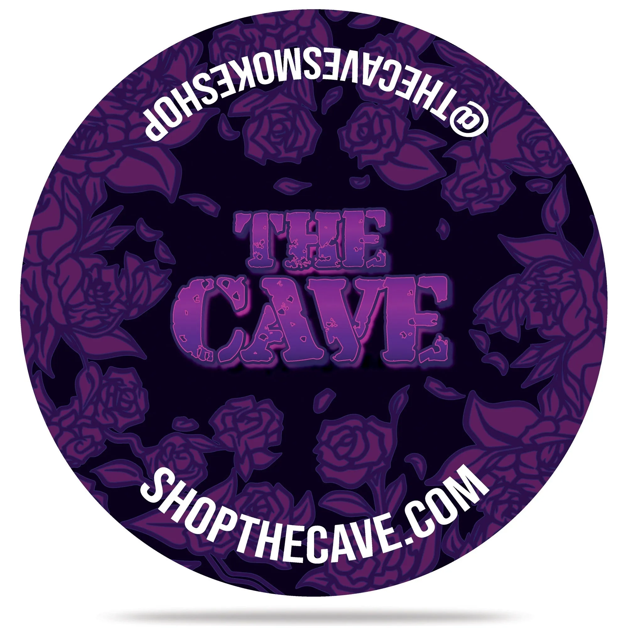 The Cave Smoke Shop - Landing Pad - Large Round - Black Rose