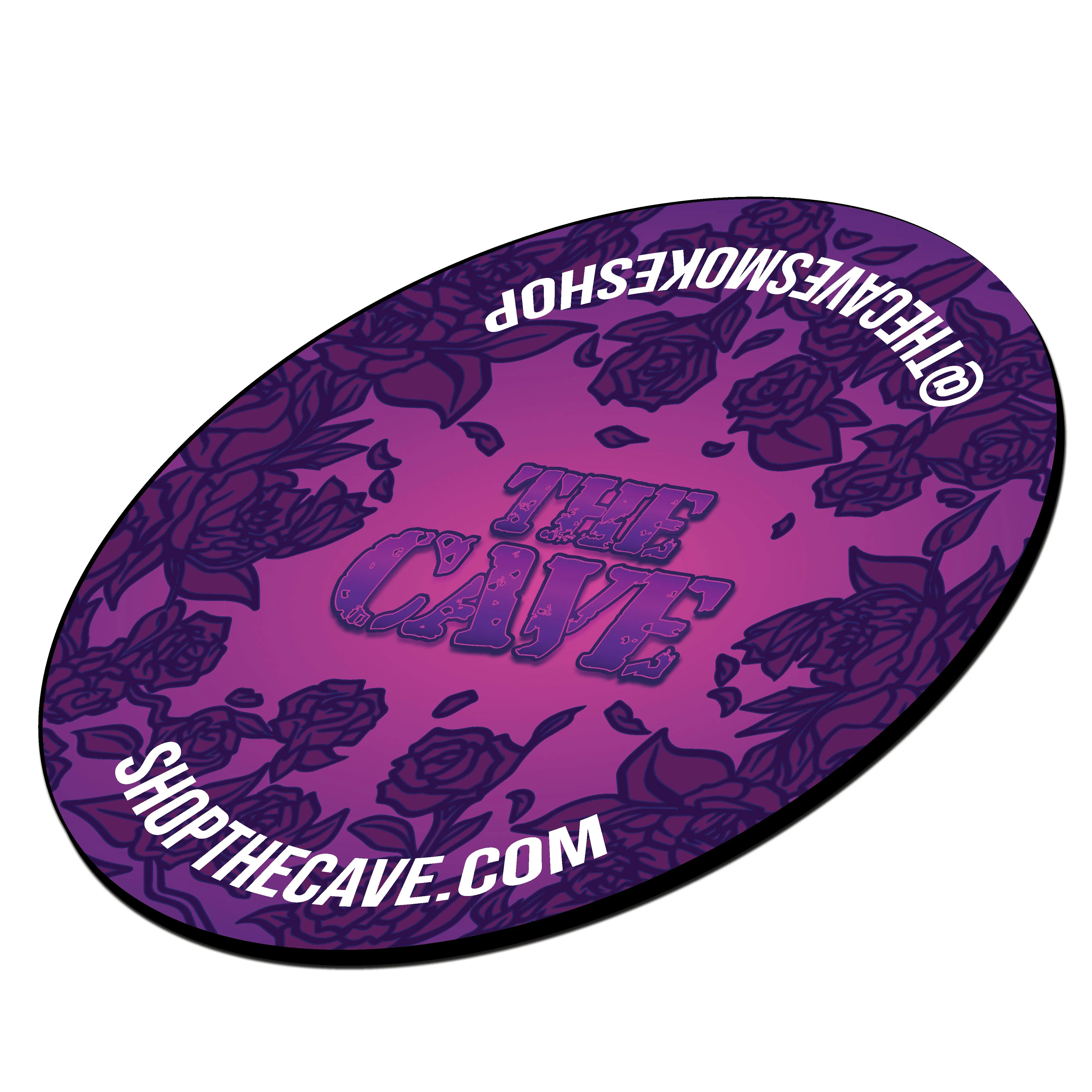 The Cave Smoke Shop - Landing Pad - Large Round - Purple Rose