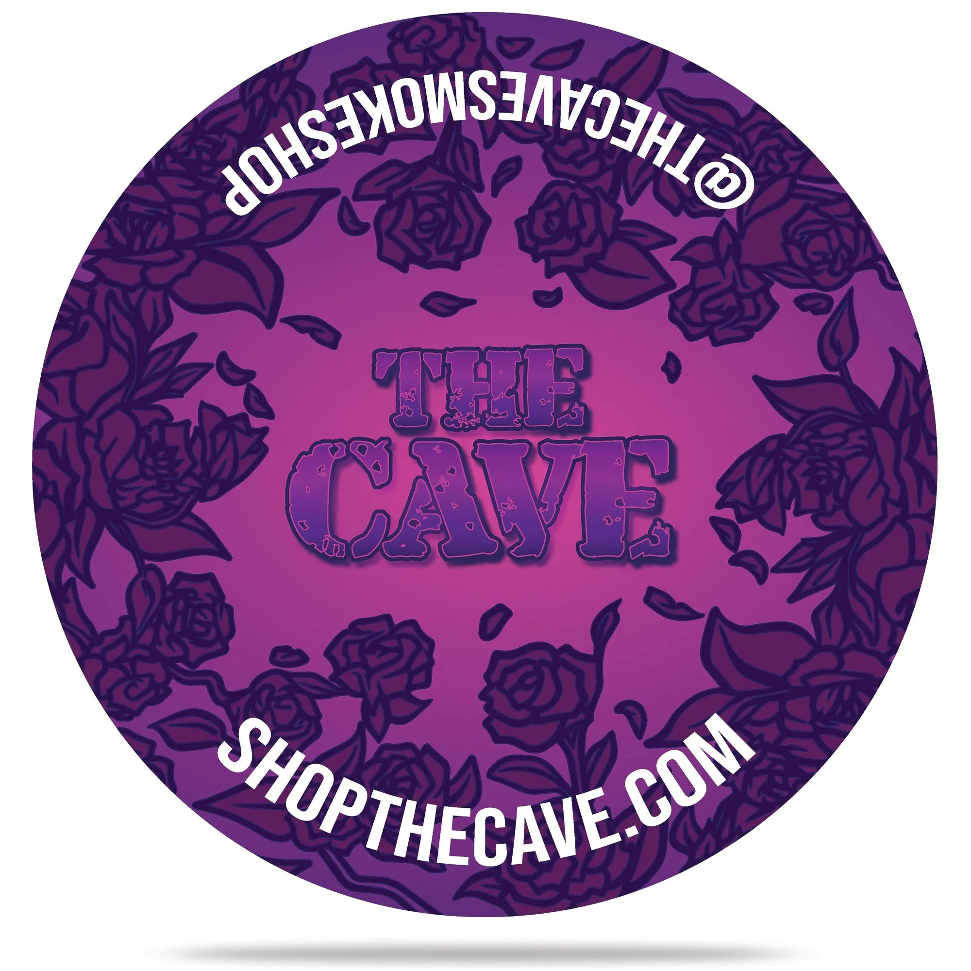 The Cave Smoke Shop - Landing Pad - Large Round - Purple Rose