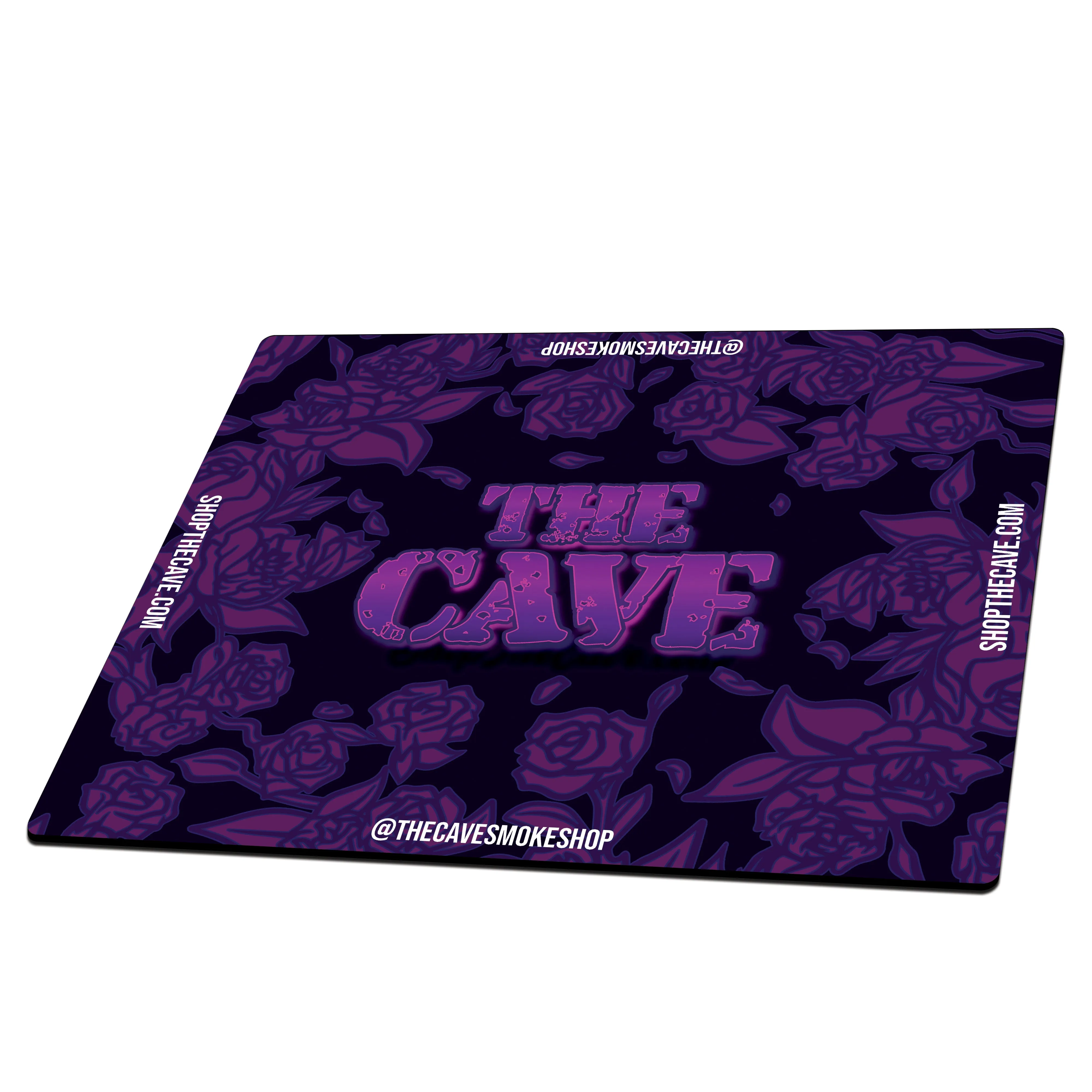 The Cave Smoke Shop - Landing Pad - Medium Square - Black Rose
