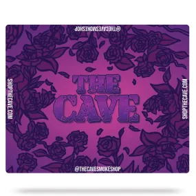 The Cave Smoke Shop - Landing Pad - Medium Square - Purple Rose