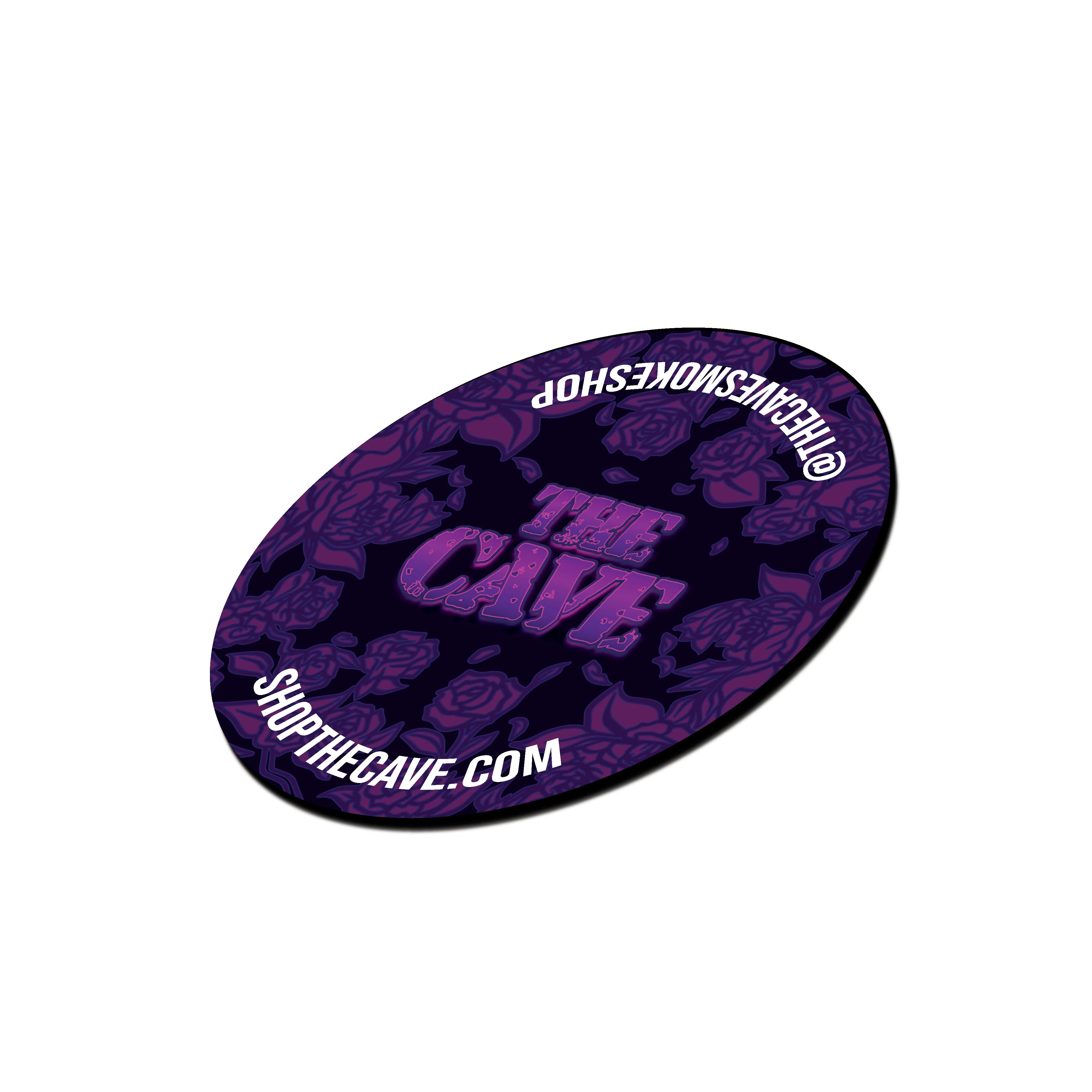 The Cave Smoke Shop - Landing Pad - Small Round - Black Rose