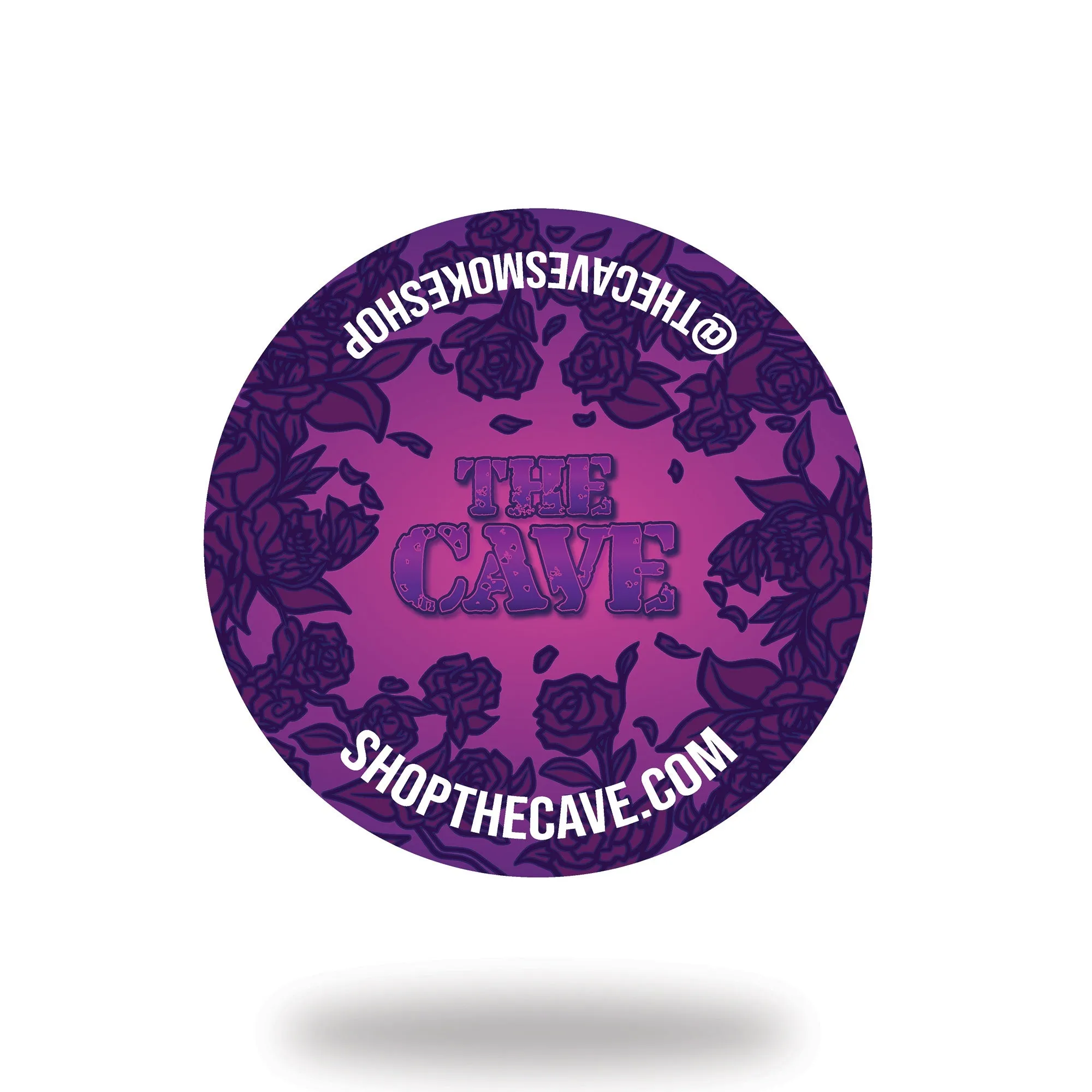 The Cave Smoke Shop - Landing Pad - Small Round - Purple Rose