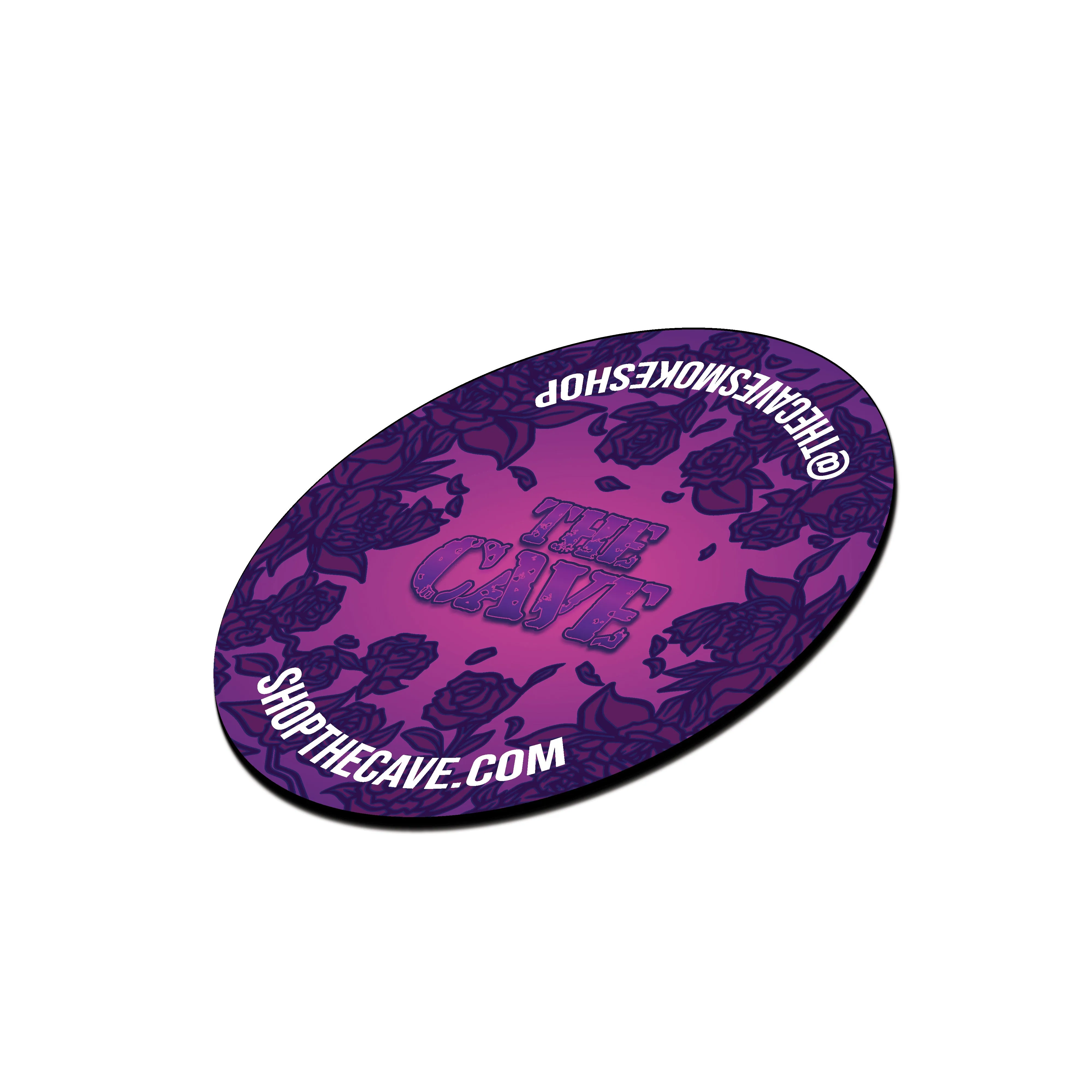 The Cave Smoke Shop - Landing Pad - Small Round - Purple Rose