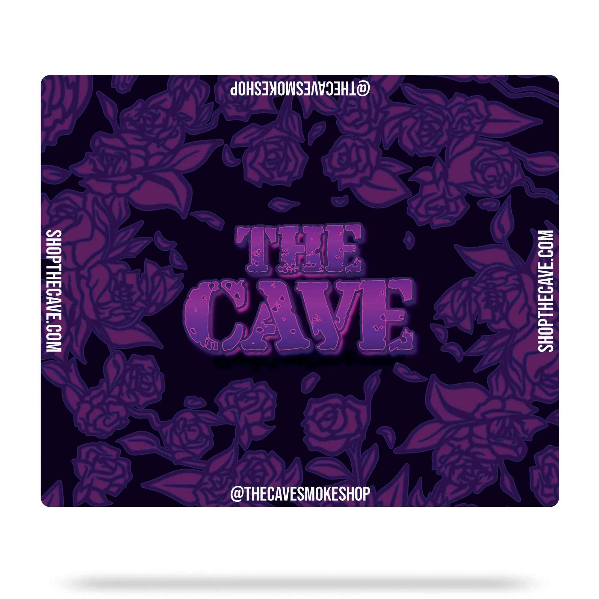 The Cave Smoke Shop - Landing Pad - Small Square - Black Rose