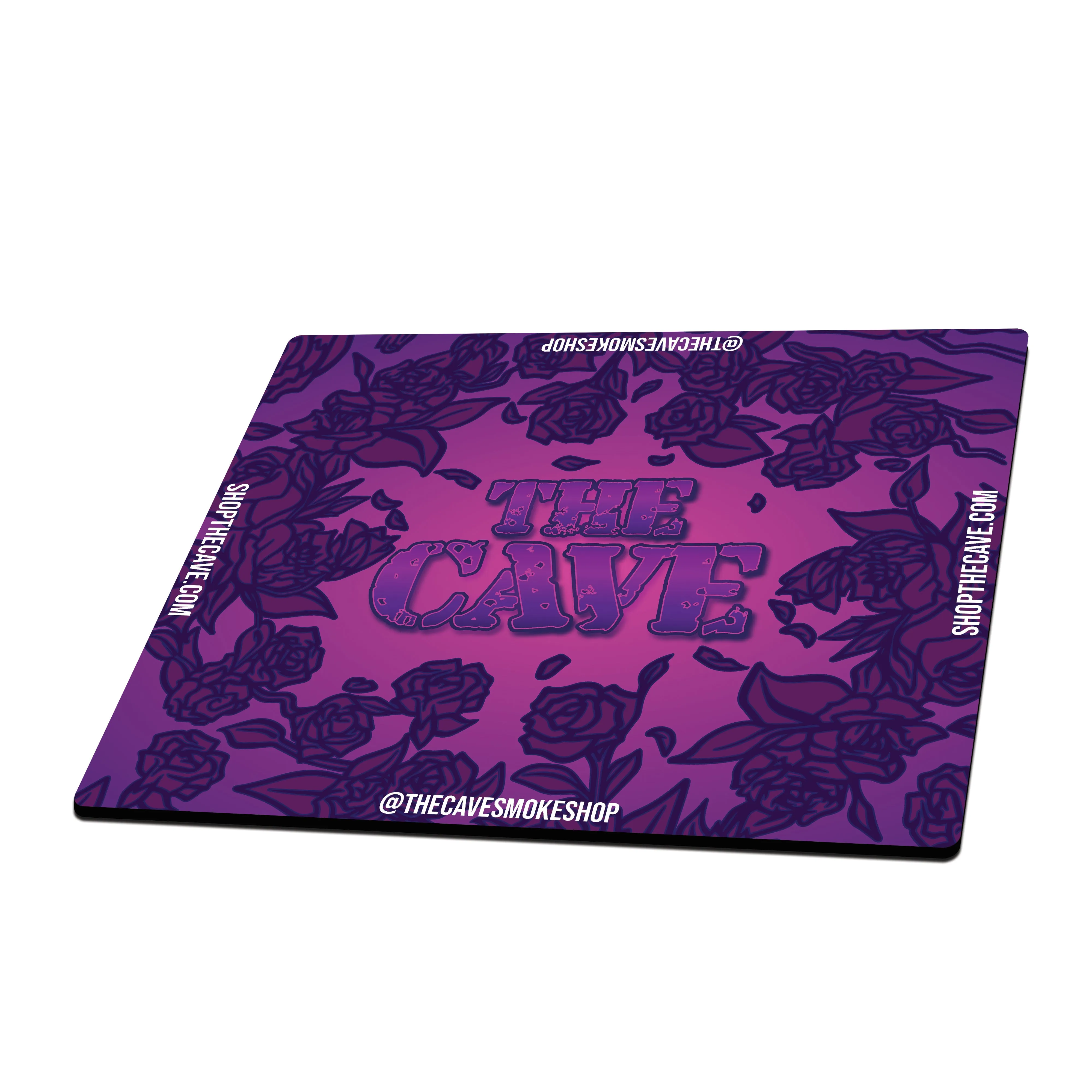 The Cave Smoke Shop - Landing Pad - Small Square - Purple Rose