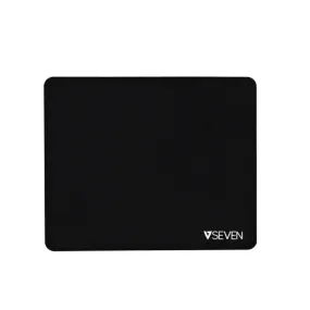 V7 MP02BLK Antimicrobial Mouse Pad - Black, 9x7in (220x180mm)