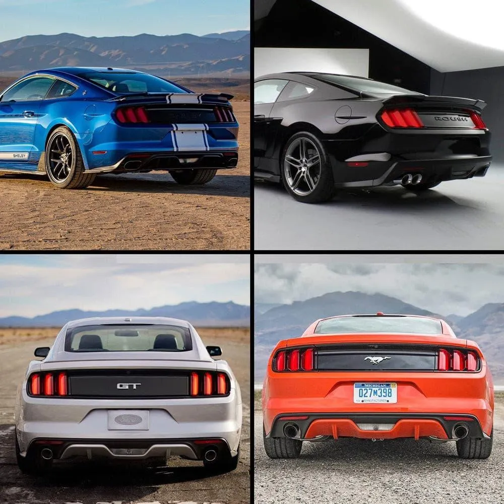 VLAND Full LED Tail Lights For Ford Mustang 2015-2023 with Sequential Turn Signal (5 modes switchable)[E-MARK,DOT.SAE.]
