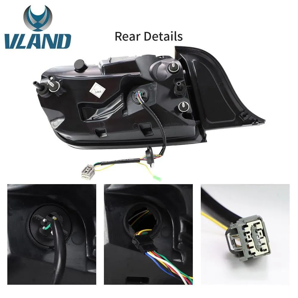 VLAND Full LED Tail Lights For Ford Mustang 2015-2023 with Sequential Turn Signal (5 modes switchable)[E-MARK,DOT.SAE.]