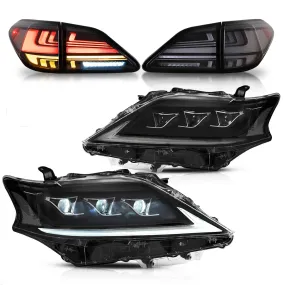 VLAND Headlights and Taillights For Lexus RX350 RX450h 2012-2014 F Sport 3rd gen (AL10) [Fits HID/Xenon Models]