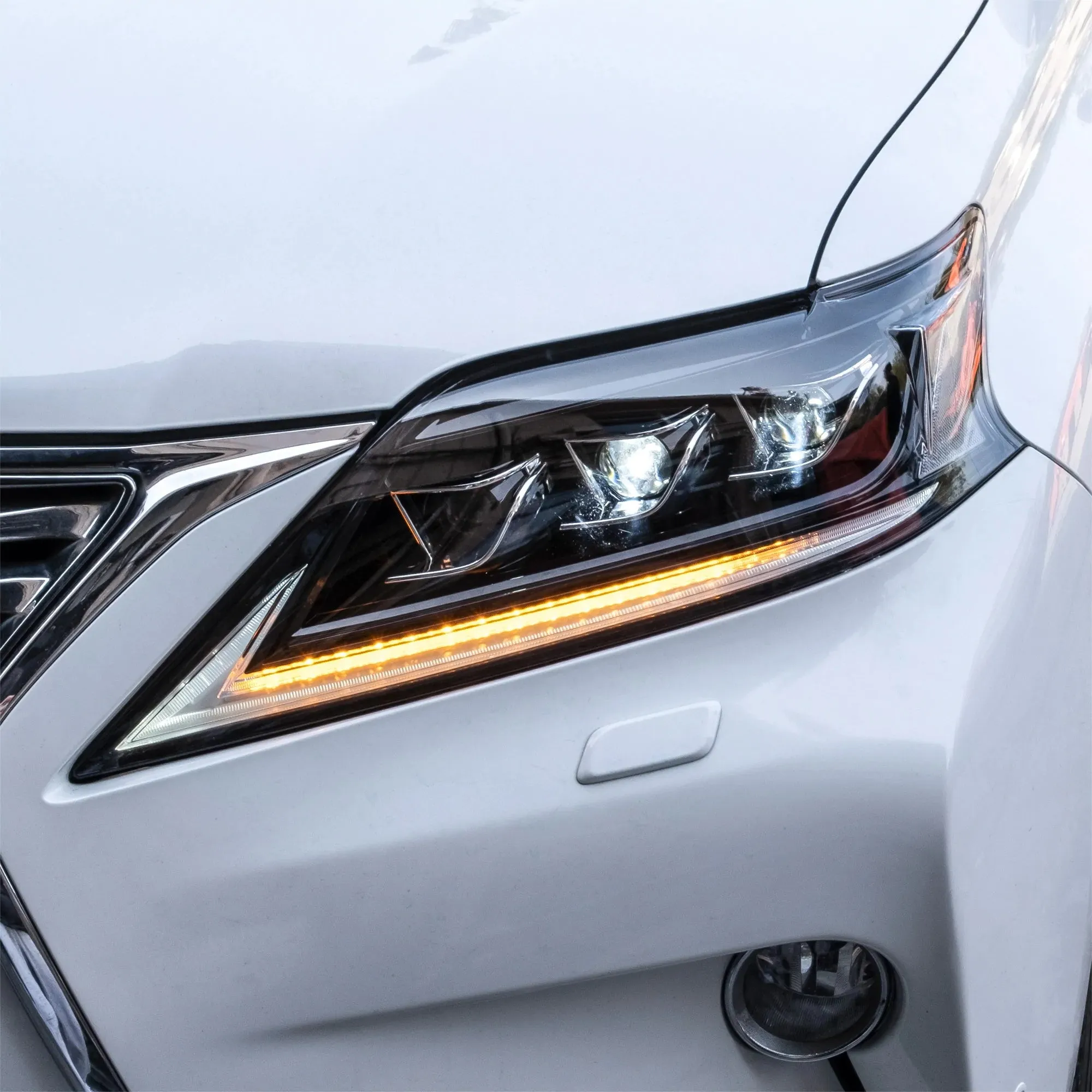VLAND Headlights and Taillights For Lexus RX350 RX450h 2012-2014 F Sport 3rd gen (AL10) [Fits HID/Xenon Models]