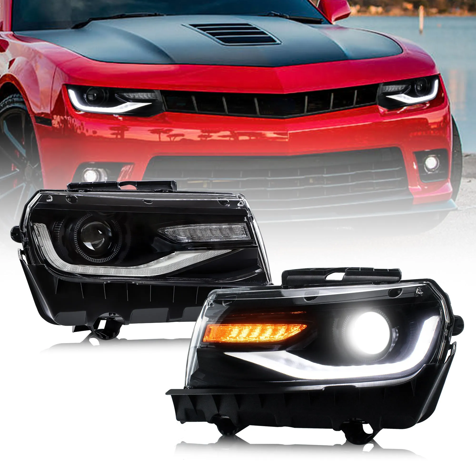 VLAND LED Headlights For Chevy Chevrolet Camaro 2014 2015