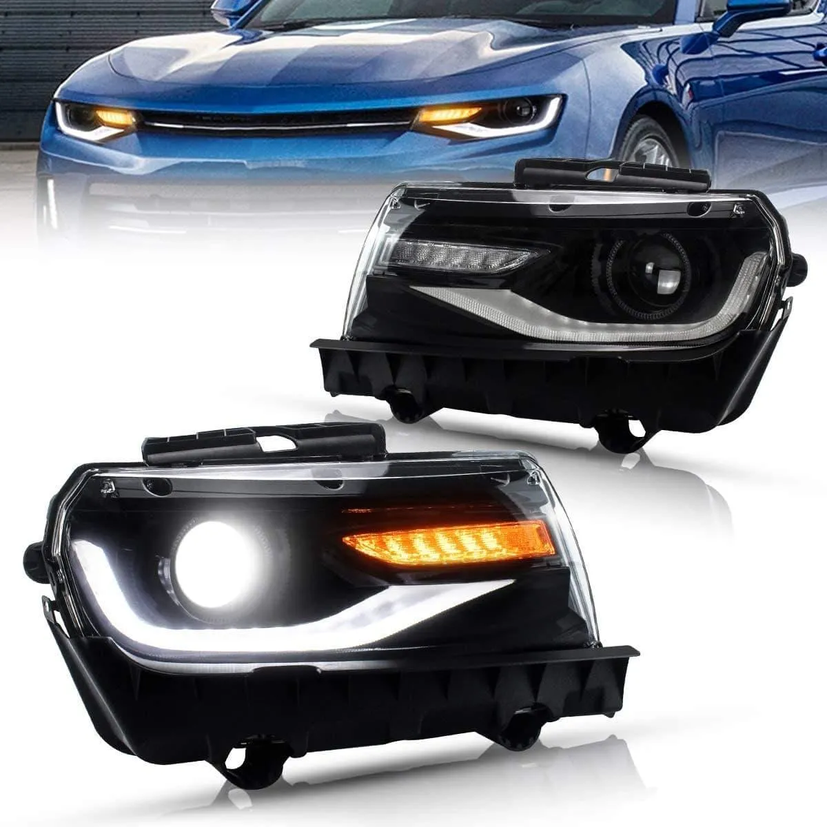 VLAND LED Headlights For Chevy Chevrolet Camaro 2014 2015