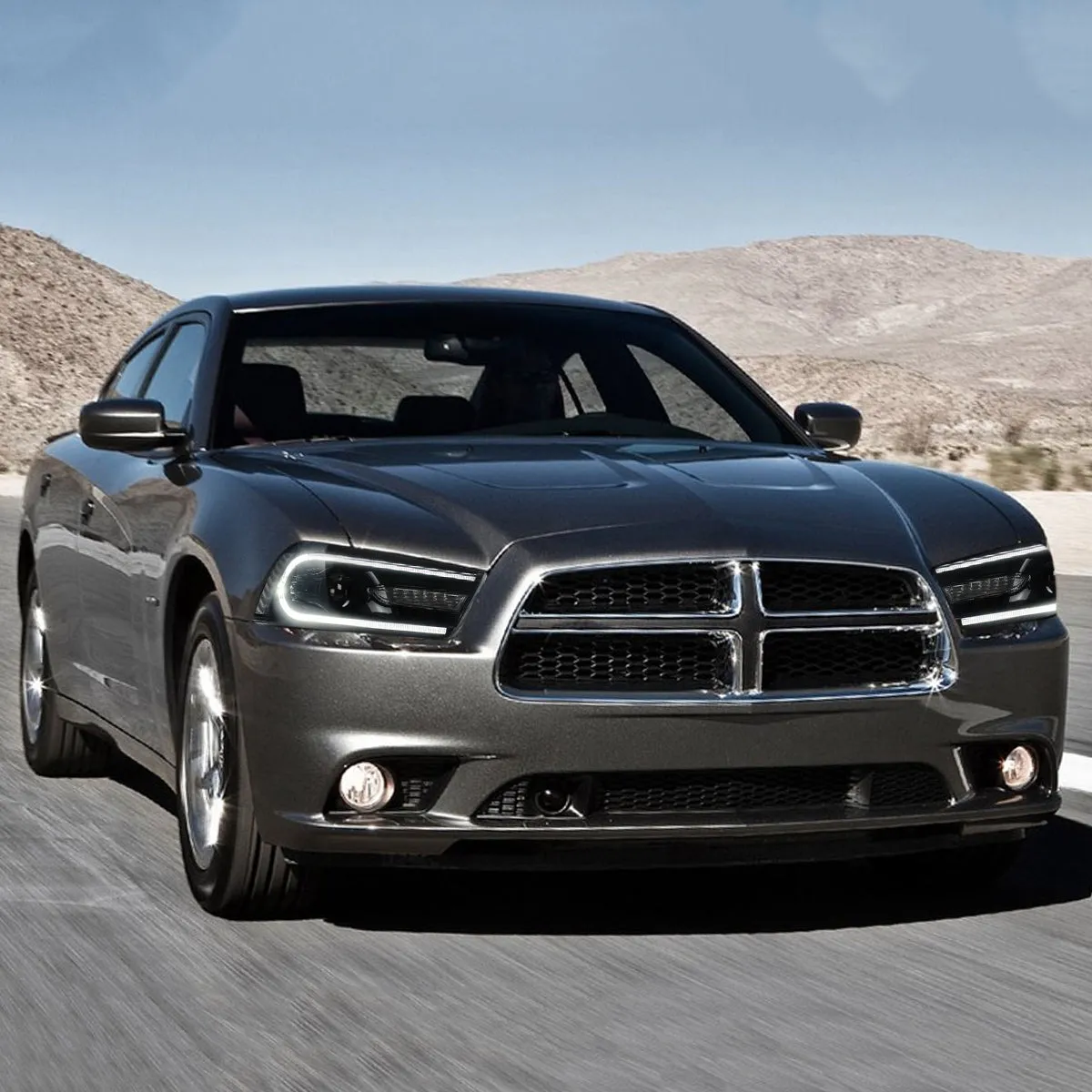 VLAND LED Projector Headlights For Dodge Charger 2011-2014 With Sequential Turn Signals