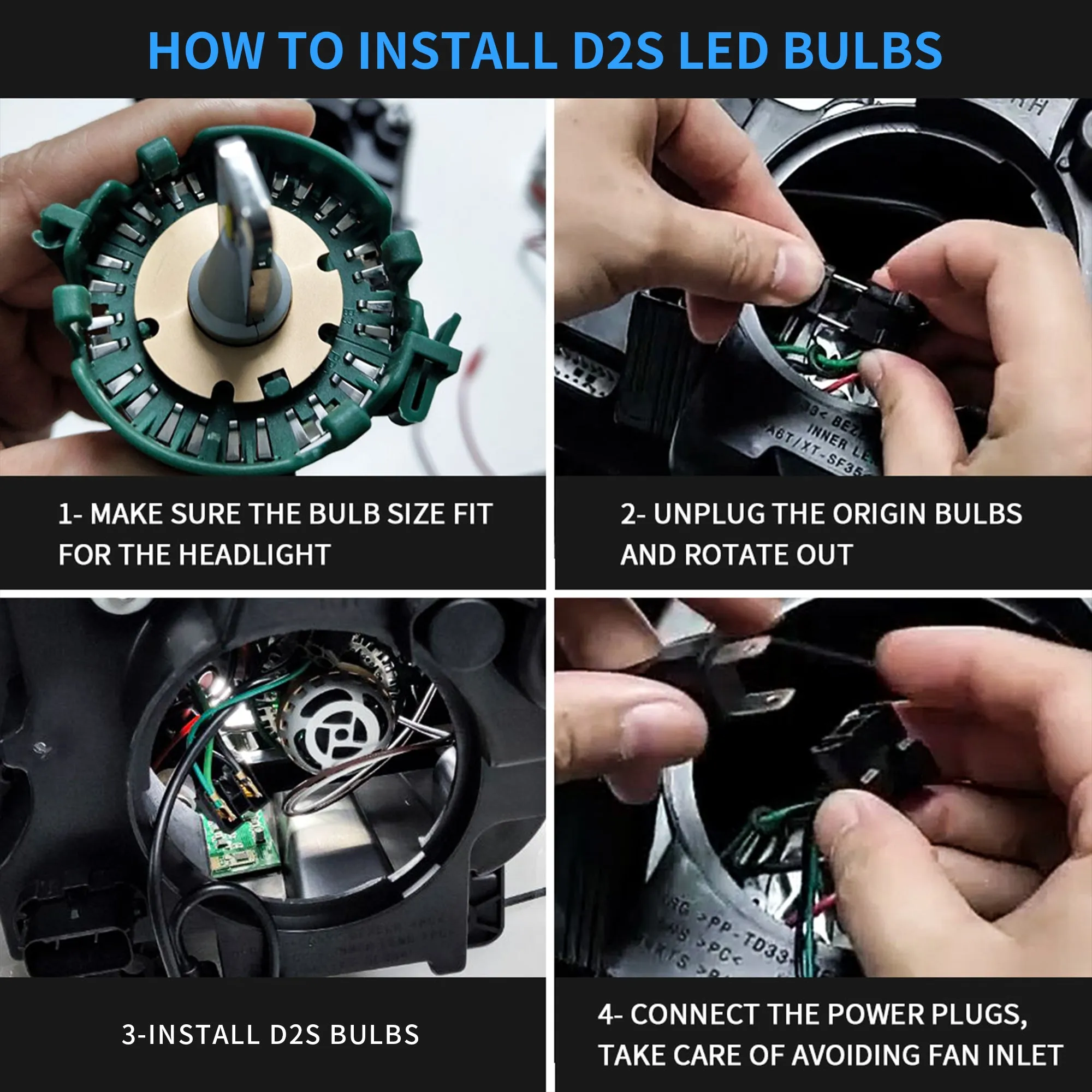 VLAND LED RGB Halo Headlights For Dodge Challenger 2008-2014 with Sequential