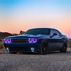 VLAND LED RGB Headlights   LED Tail lights For Dodge Challenger 2008-2014 With Sequential Turn Signals