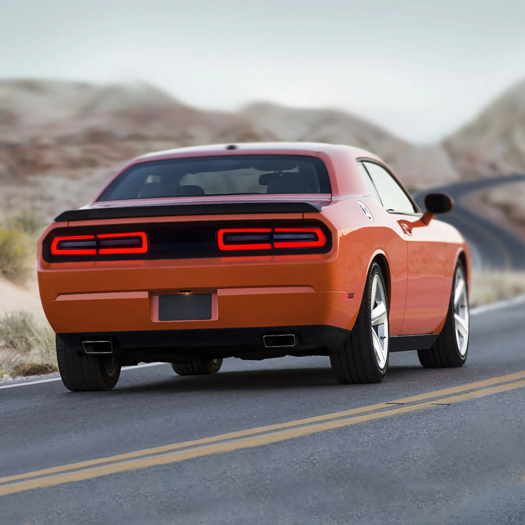 VLAND LED Tail Lights For Dodge Challenger 2008-2014 With Sequential Indicators Turn Signals