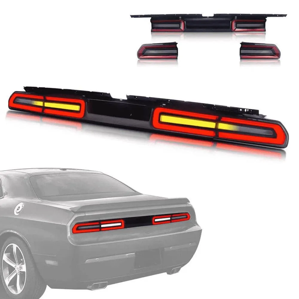 VLAND LED Tail Lights For Dodge Challenger 2008-2014 With Sequential Indicators Turn Signals